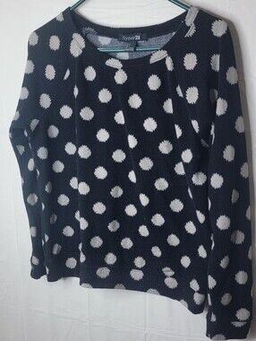 Forever 21 Black and White Polka Dot Sweater